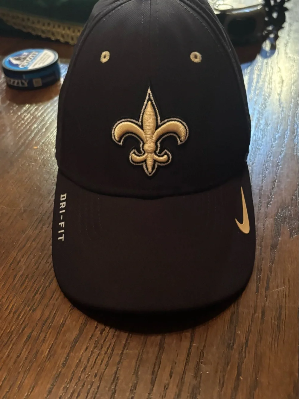 Nike Dri-FIT New Orleans Saints Fitted Hat Black Est S/M Size Tag Missing